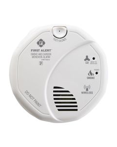 First Alert 1039839 Wireless Interconnected Smoke & Carbon Monoxide Alarm with Voice & Location